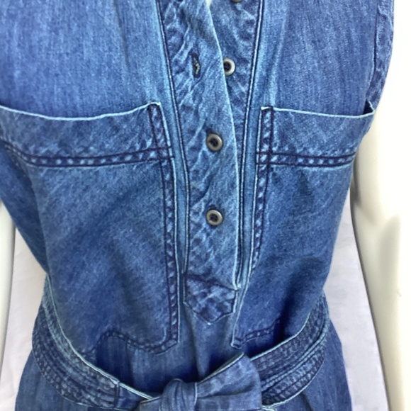 Free People Blue Sleeveless Cecilia Denim Maxi Dress - Picture 6 of 6